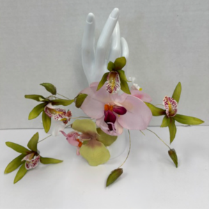 bracelet floral fleurs artificielles elegant bal mariage
